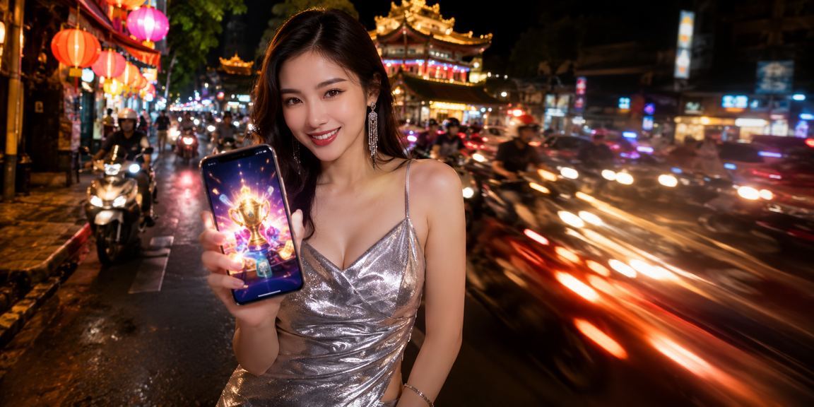 Quang cảnh thành phố Hà Nội về đêm với ánh đèn và sự kiện esport