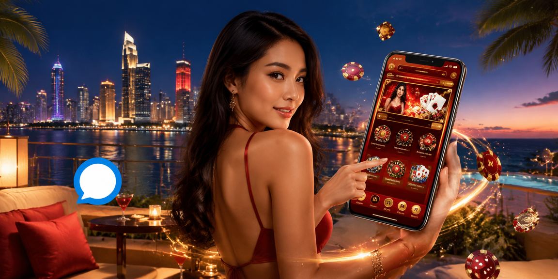 Khung cảnh quảng trường và casino di động tại thành phố Hồ Chí Minh hiện đại